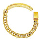 CHINO LINK BRACELET WITH GREEK KEY BORDER ON PLATE 52.80 GM