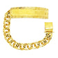 CHINO LINK BRACELET WITH GREEK KEY BORDER ON PLATE 59.60 GM