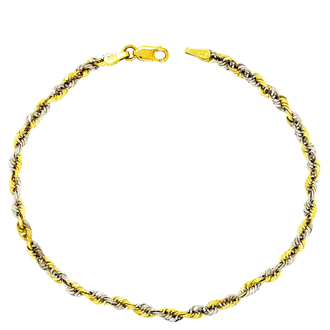 HOLLOW MILANO ROPE BRACELET 1.40 GM