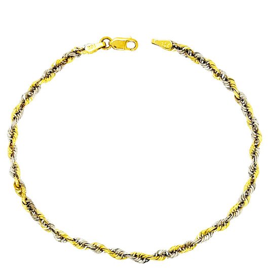 HOLLOW MILANO ROPE BRACELET 1.40 GM