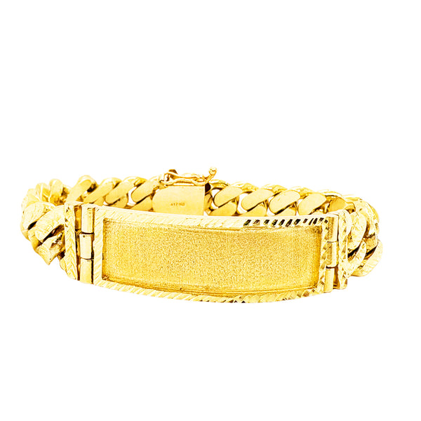 MIAMI CUBAN DIAMOND CUT WITH PLAIN PLATE ED07310