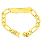 FIGARO BRACELET WITH PLAIN PLATE 32.80 GM