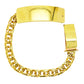 CLOSED TIGHT CHINO LINK BRACELET WITH PLAIN PLATE 40.80 GM
