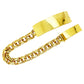CLOSED TIGHT CHINO LINK BRACELET WITH PLAIN PLATE 48.90 GM