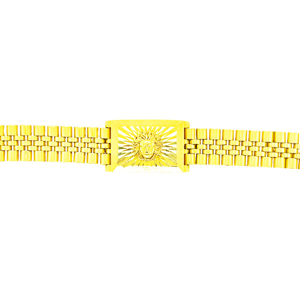 PRESIDENTIAL BRACELET WITH MEDUSA EMBLEM IN CENTER ED02250