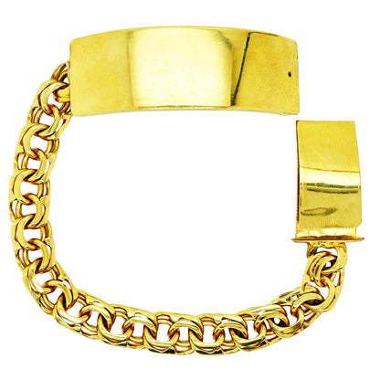 CHINO BRACELET WITH PLAIN PLATE ED004430
