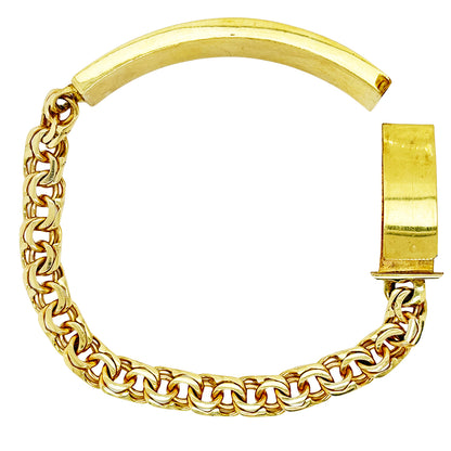 CHINO BRACELET WITH PLAIN PLATE ED002960