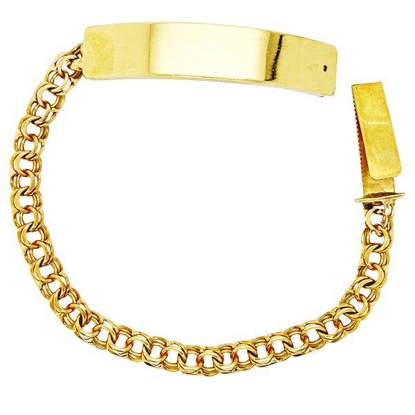 CHINO BRACELET WITH PLAIN PLATE ED002210