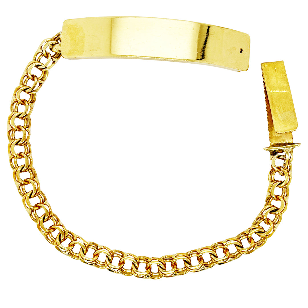 CHINO BRACELET WITH PLAIN PLATE 22.10 GM