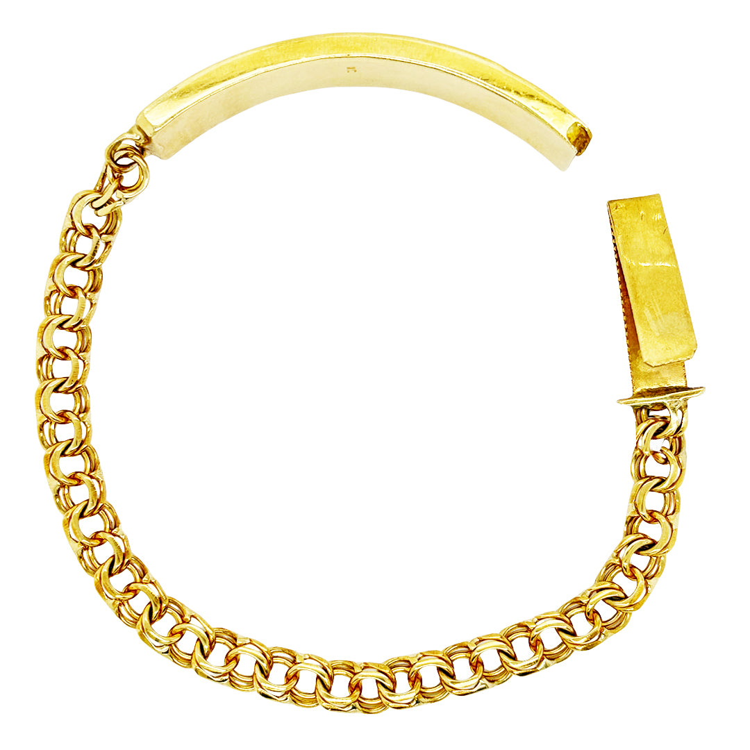 CHINO BRACELET WITH PLAIN PLATE 22.10 GM