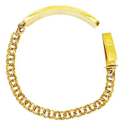 CHINO BRACELET WITH PLAIN PLATE ED002210