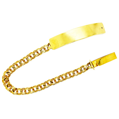 CHINO BRACELET WITH PLAIN PLATE ED002210