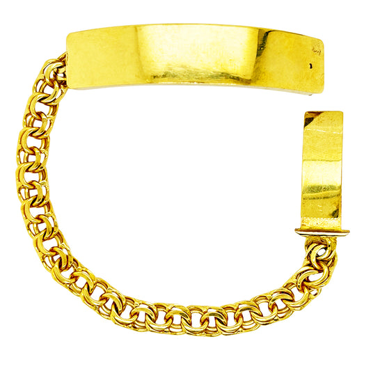 CHINO BRACELET WITH PLAIN PLATE 23.70 GM