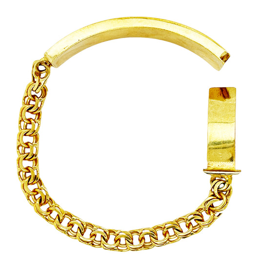 CHINO BRACELET WITH PLAIN PLATE 23.70 GM