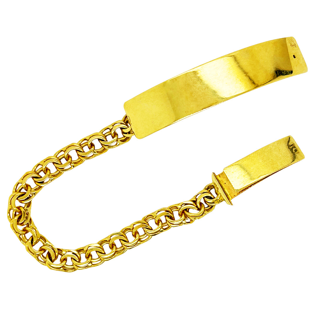 CHINO BRACELET WITH PLAIN PLATE 23.70 GM