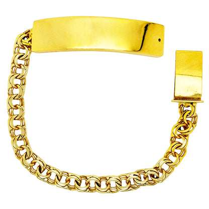 CHINO BRACELET WITH PLAIN PLATE ED001860