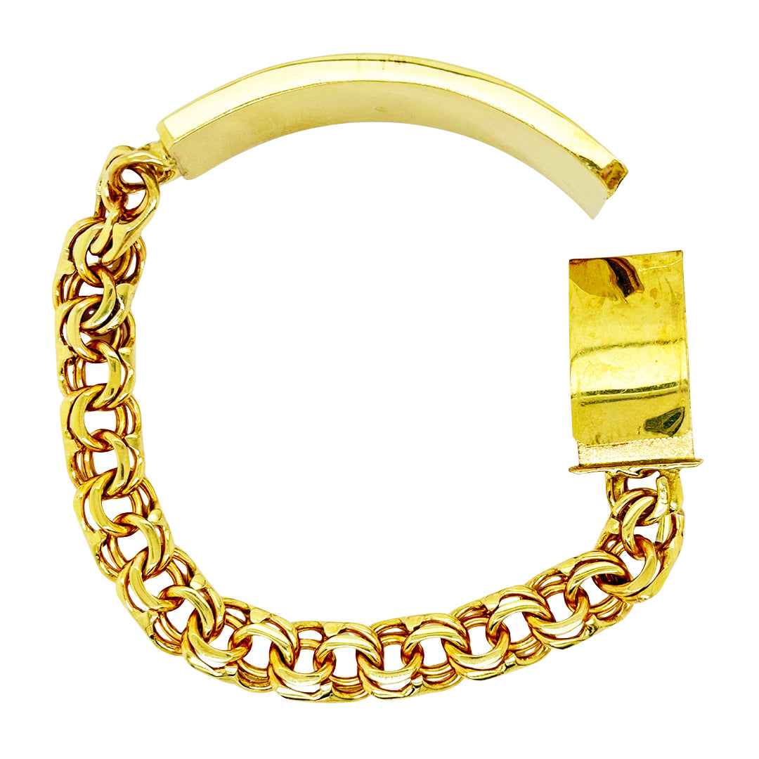 CHINO BRACELET WITH PLAIN PLATE 45.00 GM