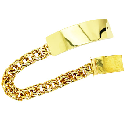 CHINO BRACELET WITH PLAIN PLATE ED000045