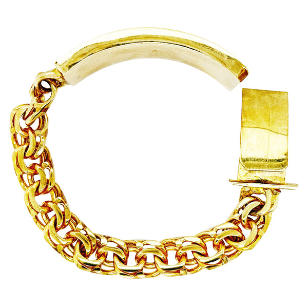 CHINO BRACELET WITH PLAIN PLATE ED00070