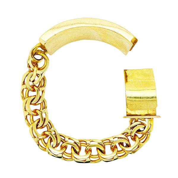 CHINO BRACELET WITH PLAIN PLATE ED00096