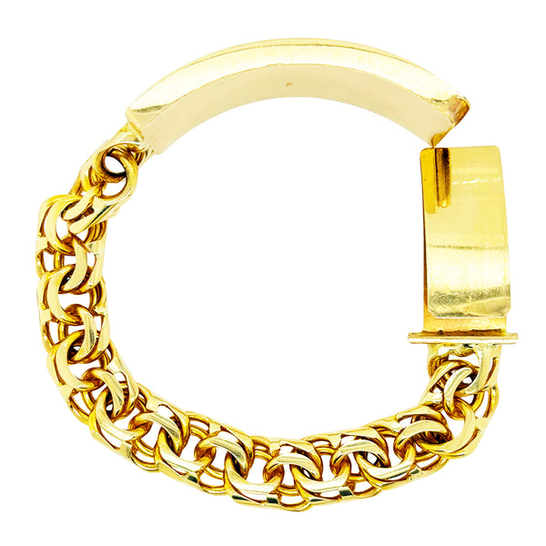 CHINO BRACELET CLOSED TIGHT LINK WITH PLAIN PLATE ED00095
