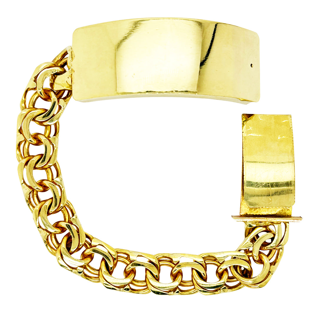 CHINO BRACELET WITH PLAIN PLATE 65.10 GM