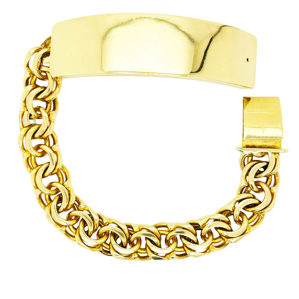 CHINO BRACELET WITH PLAIN PLATE EDO6520