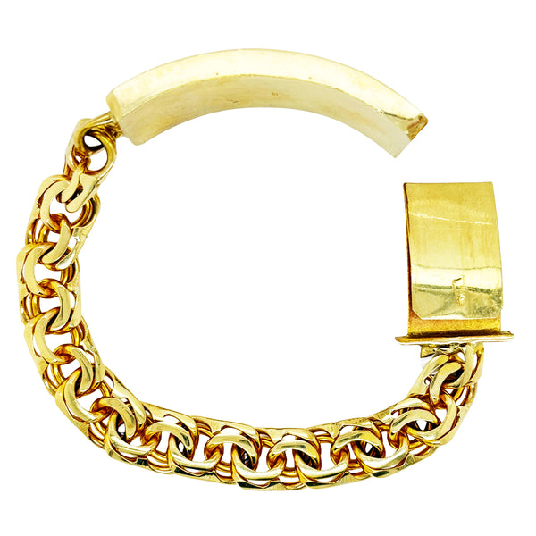 CHINO BRACELET WITH TIGHT LINK AND PLAIN PLATE ED0005760