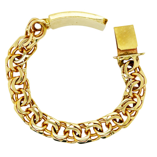 CHINO BRACELET WITH PLAIN PLATE 55.30 GM