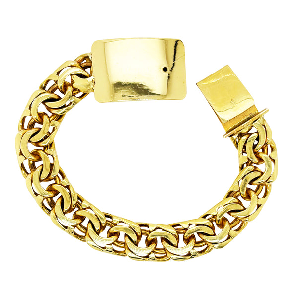 CHINO BRACELET WITH TIGHT LINK AND PLAIN PLATE ED006760