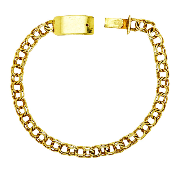 CHINO BRACELET WITH PLAIN PLATE ED000810