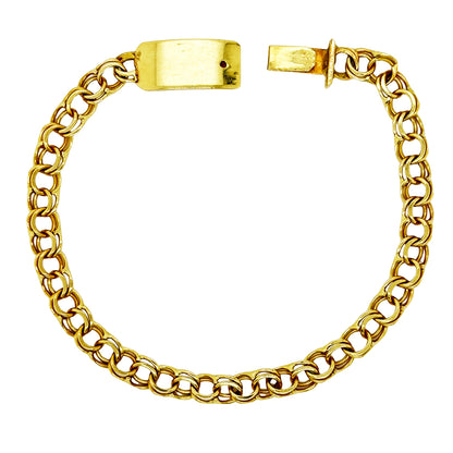 CHINO BRACELET WITH PLAIN PLATE ED000810