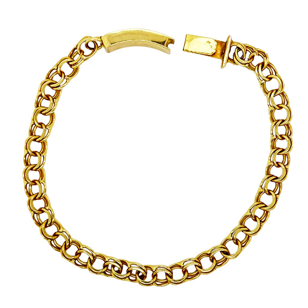 CHINO BRACELET WITH PLAIN PLATE ED000810