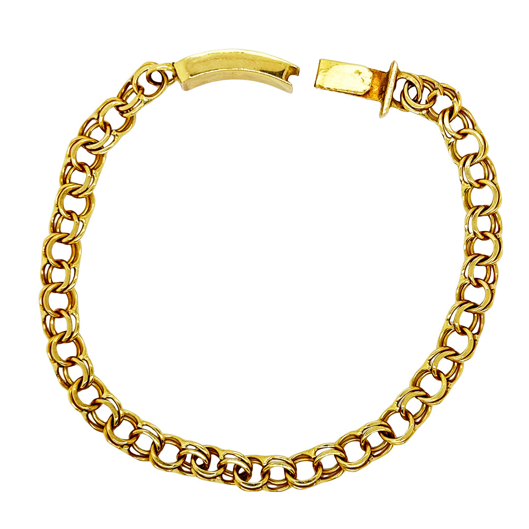 CHINO BRACELET WITH PLAIN PLATE ED000810