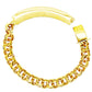 CHINO LINK BRACELET WITH GREEK KEY BORDER ON PLATE 47.20 GM