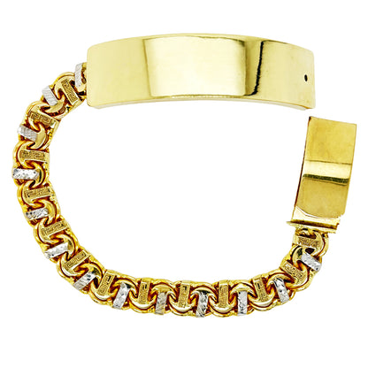 CHINO BRACELET WITH PLAIN PLATE (T-BAR) ED004810