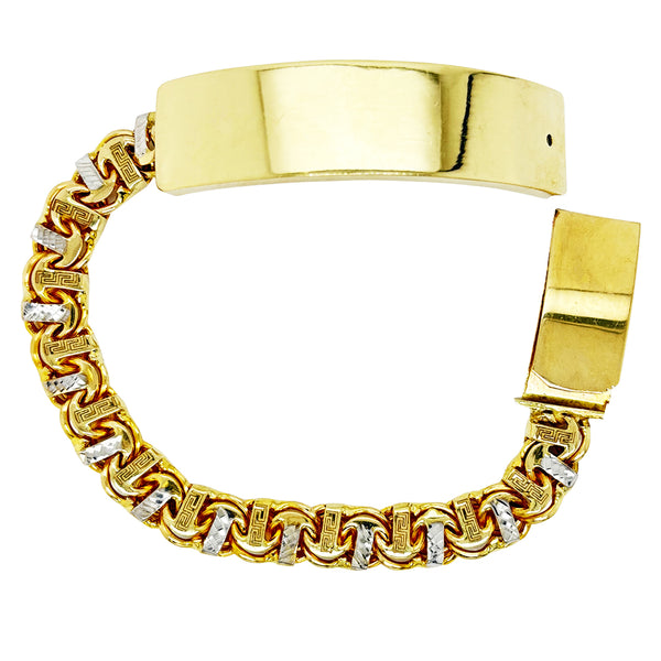 CHINO BRACELET WITH PLAIN PLATE (T-BAR) ED004810