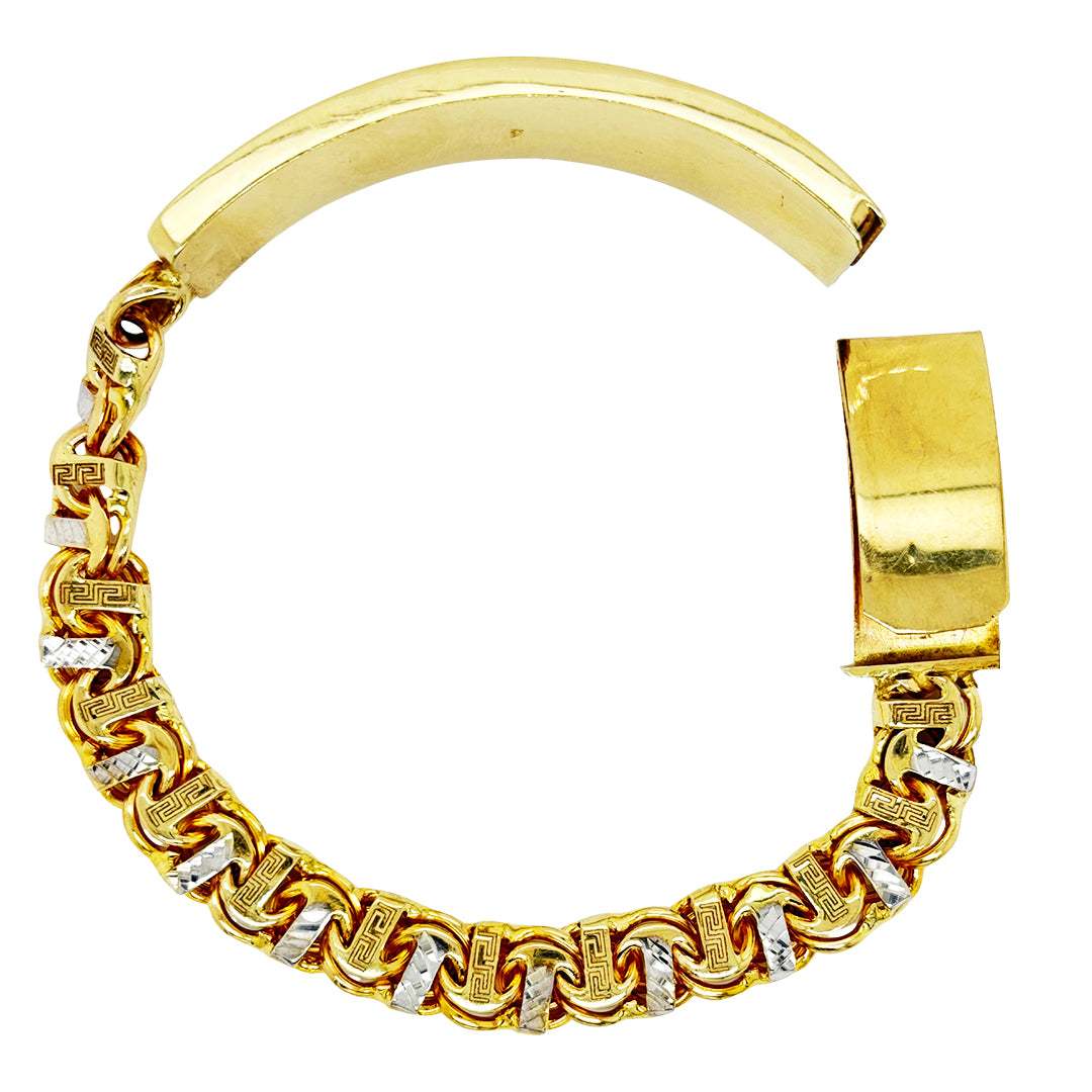 CHINO BRACELET WITH PLAIN PLATE (T-BAR) 48.10 GM