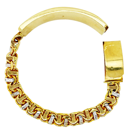 CHINO BRACELET WITH PLAIN PLATE (T-BAR) 48.10 GM