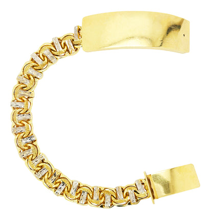CHINO BRACELET WITH PLAIN PLATE (T-BAR) ED005820