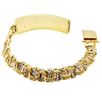 CHINO BRACELET WITH PLAIN PLATE (T-BAR) ED005820