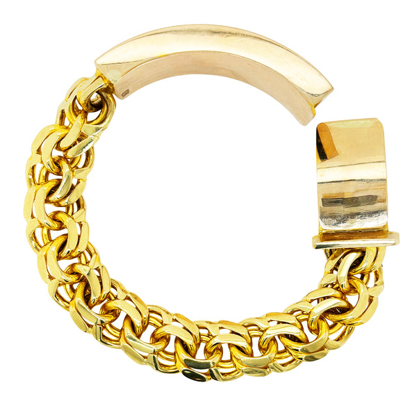 CHINO BRACELET WITH PLAIN BORDER PLATE AND SATIN FINISH ED00120