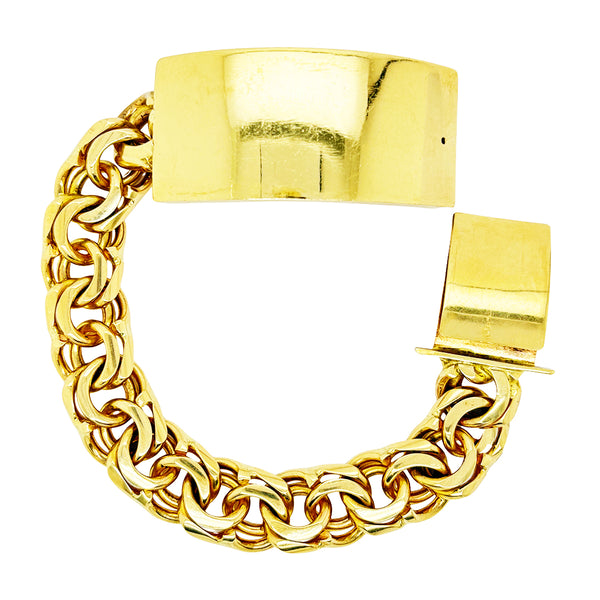 CHINO BRACELET WITH PLAIN PLATE ED10810