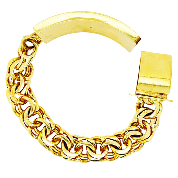 CHINO BRACELET WITH PLAIN PLATE ED10810