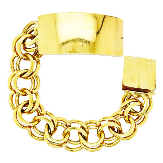 CHINO BRACELET WITH PLAIN PLATE 145.20 GM