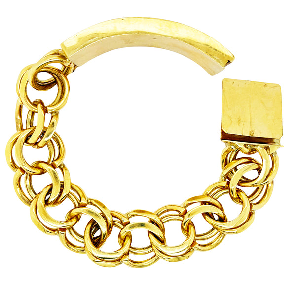 CHINO BRACELET WITH PLAIN PLATE ED014520