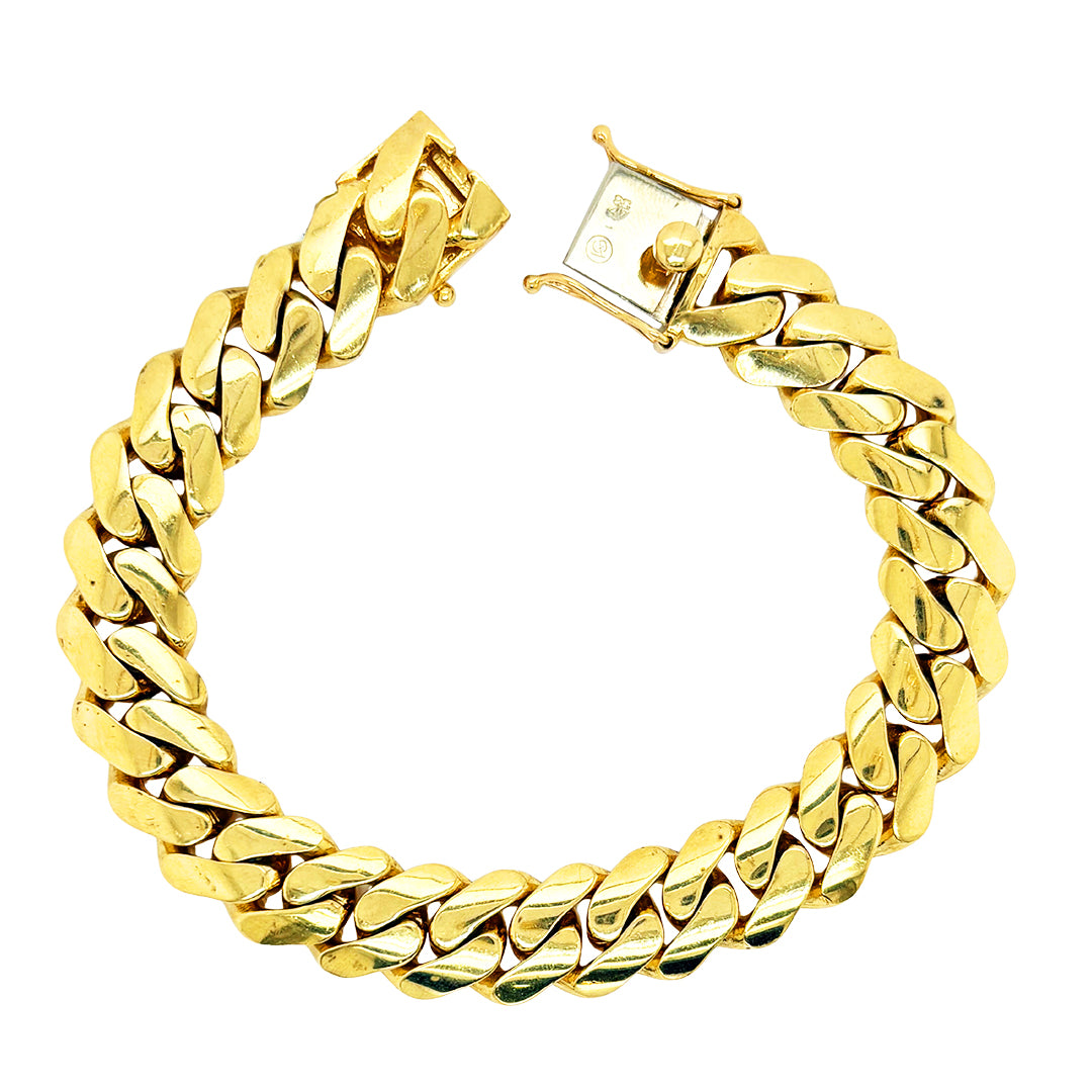 SOLID MIAMI CUBAN BRACELET 76.10 GM
