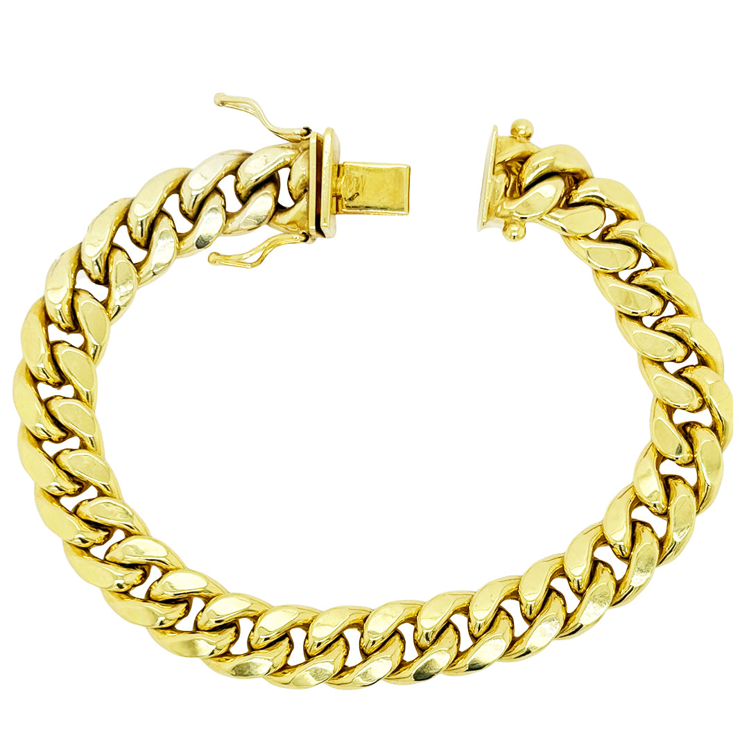 SEMI SOLID MIAMI CUBAN BRACELET 15.10 GM