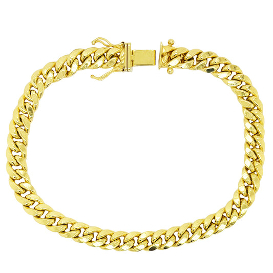 SEMI SOLID MIAMI CUBAN BRACELET 12.40 GM