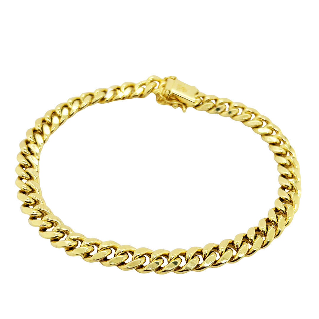 SEMI SOLID MIAMI CUBAN BRACELET 12.40 GM